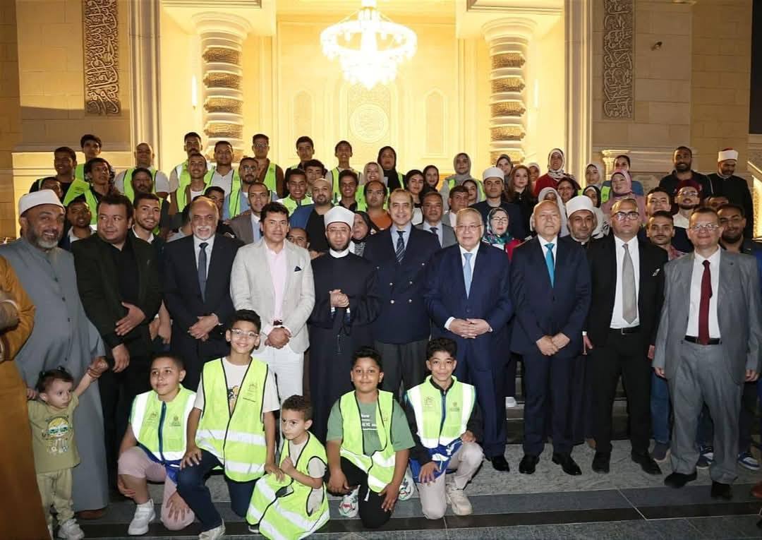 شارك وفد من اتحاد بشبابها السويس بحضور وتنظيم الأمسية الدينية لوزارة الاوقاف